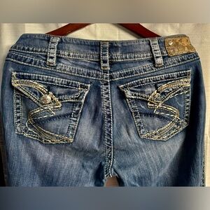 Women’s silver jeans